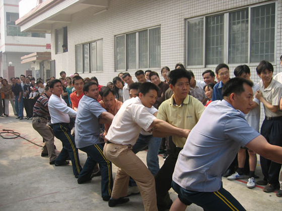 帝辉灯饰拔河